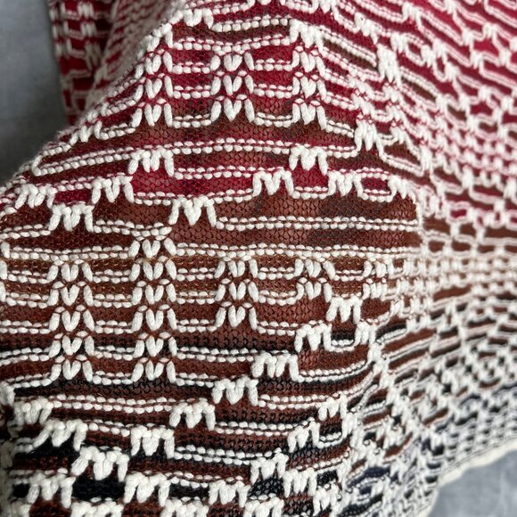 NIC+ZOE Fireside Linen Blend Cardy Ombre Womens XS Open Knit Cardigan Textured - Picture 3 of 8